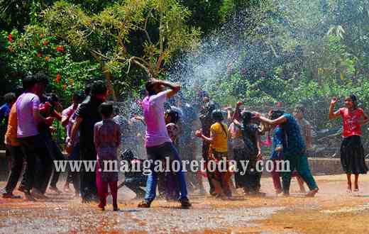 Celebrating Holi with the under privileged kids
